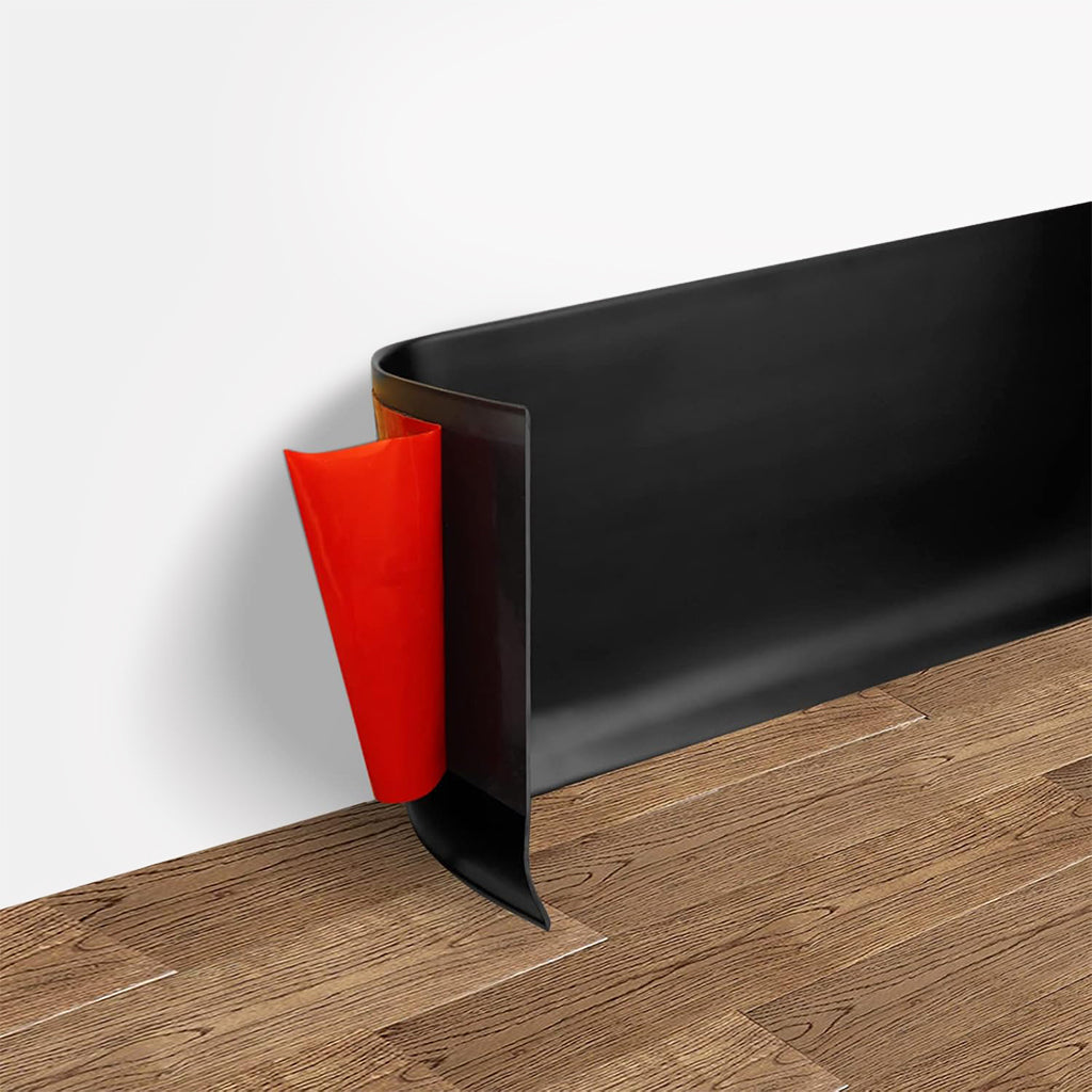 HASTHIP Wall Baseboard Molding Trim 3.15 Inch Wide Skirting, Self-Adhesive PVC Vinyl Backing, Flexible and Durable Peel and Stick Modern Black Trim for Home Decor, 3.15 Inch x 118.11 Inch HASTHIP Wall Baseboard Molding Trim 3.15 Inch Wide Skirting, Self-Adhesive PVC Vinyl Backing, Flexible and Durable Peel and Stick Modern Black Trim for Home Decor, 3.15 Inch x 118.11 Inch